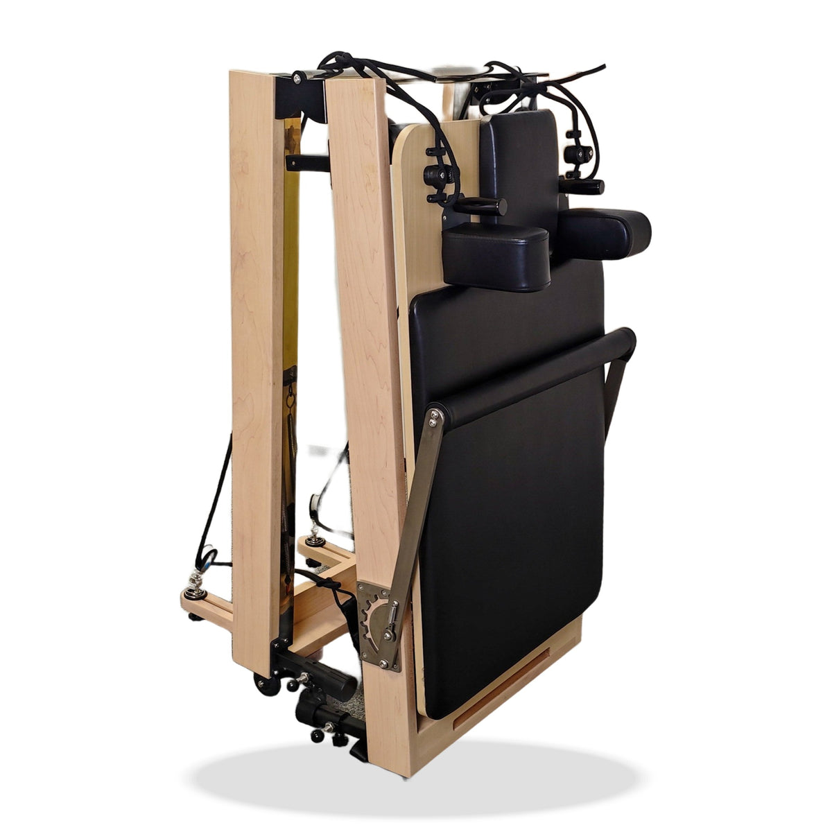 Reformer replié — détail du chariot et de la structure